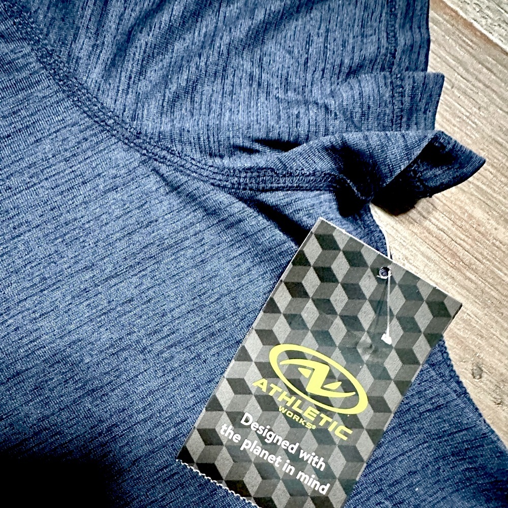 Women’s Athletic Works Heather Blue V-Neck Tee